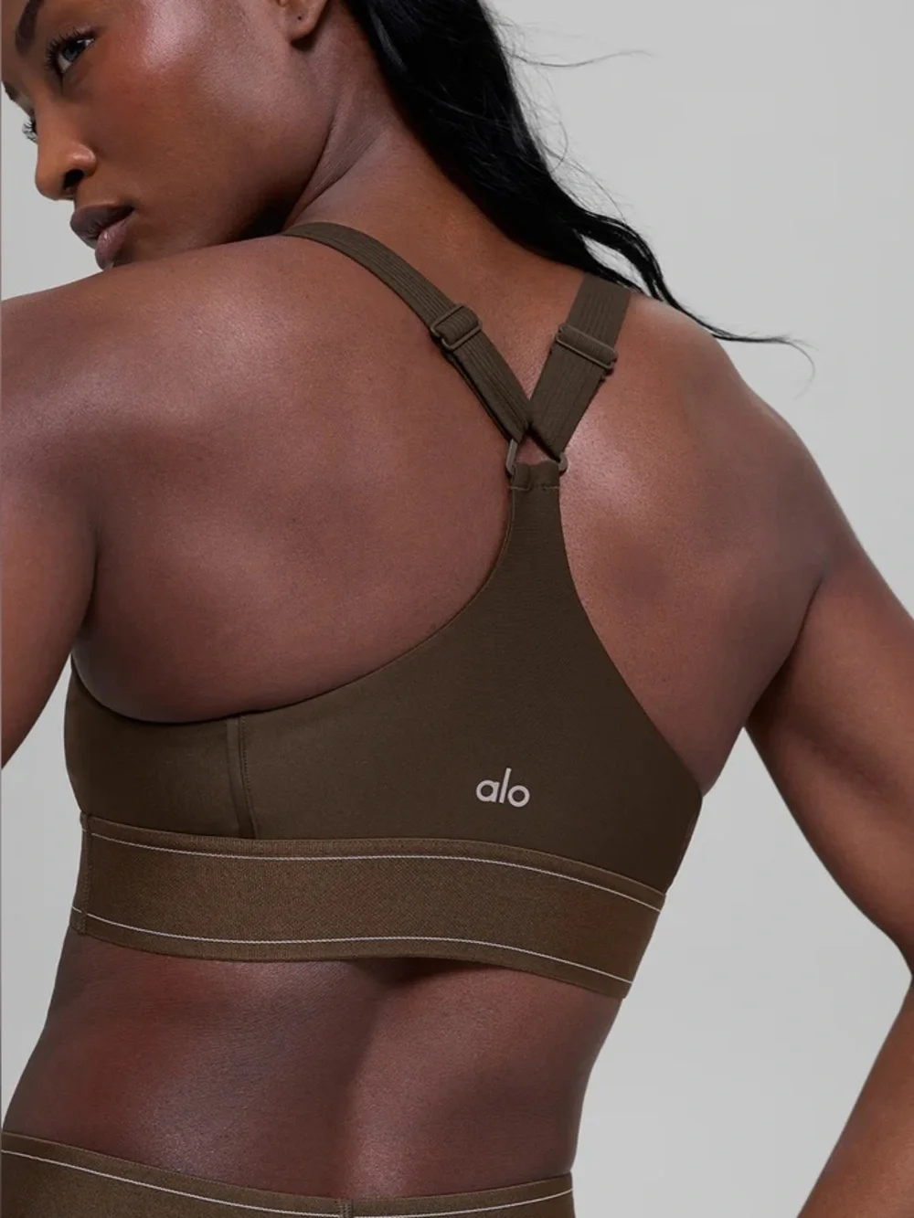 ALO Yoga Suit Up Bra in Espresso - S